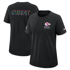 Kansas City Chiefs Women's 2025 NFL Crucial Catch Tri-Blend Dri-FIT T-Shirt - Black - Nike
