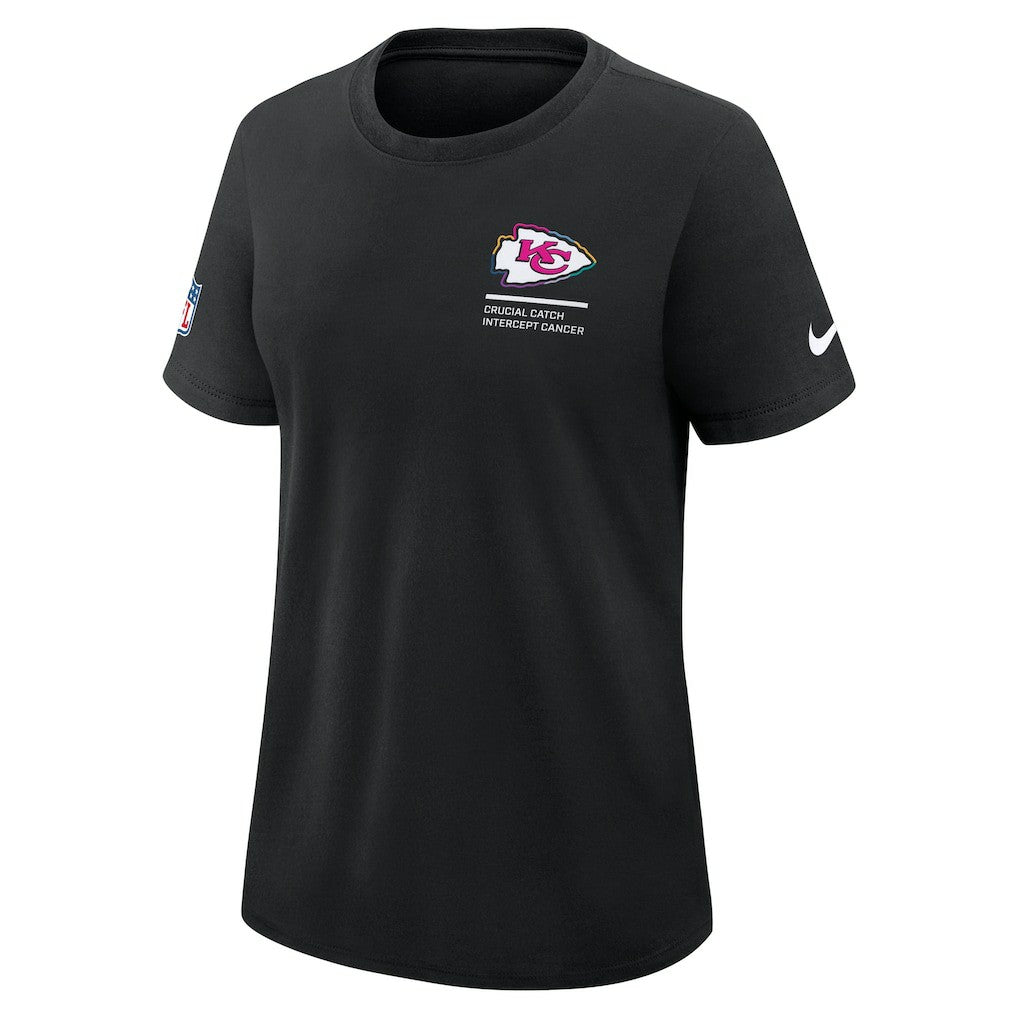 Kansas City Chiefs Women's 2025 NFL Crucial Catch Tri-Blend Dri-FIT T-Shirt - Black - Nike