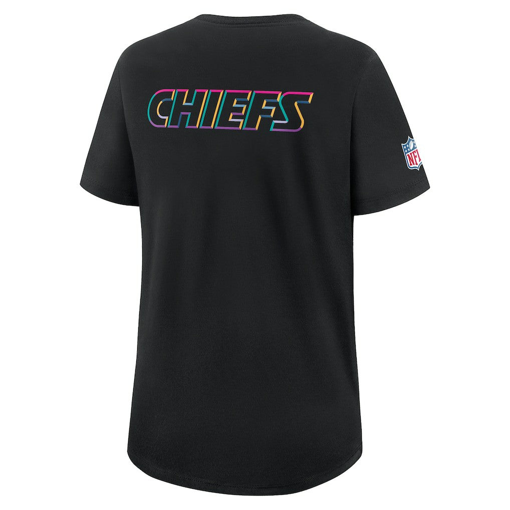 Kansas City Chiefs Women's 2025 NFL Crucial Catch Tri-Blend Dri-FIT T-Shirt - Black - Nike