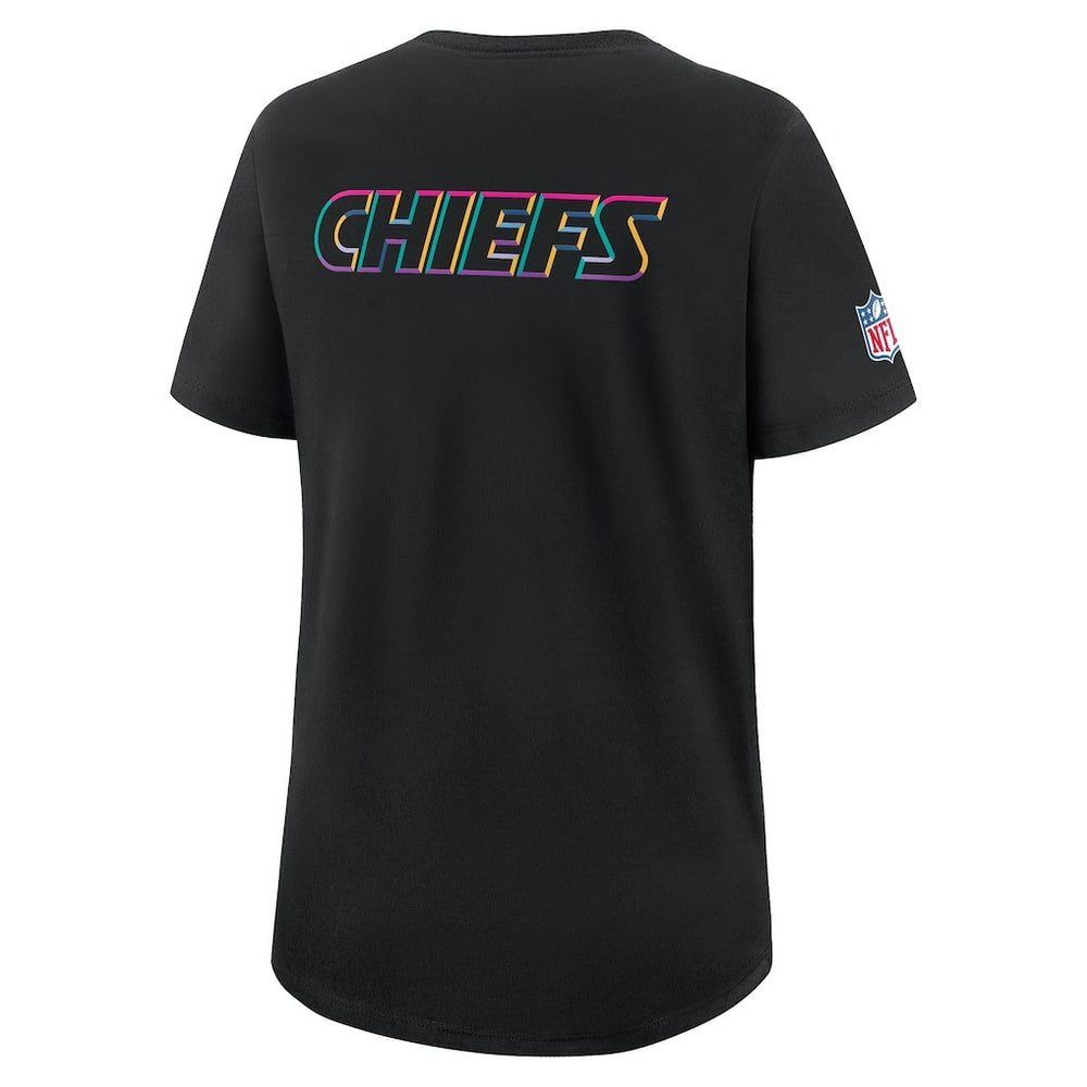 Kansas City Chiefs Women's 2025 NFL Crucial Catch Tri-Blend Dri-FIT T-Shirt - Black - Nike