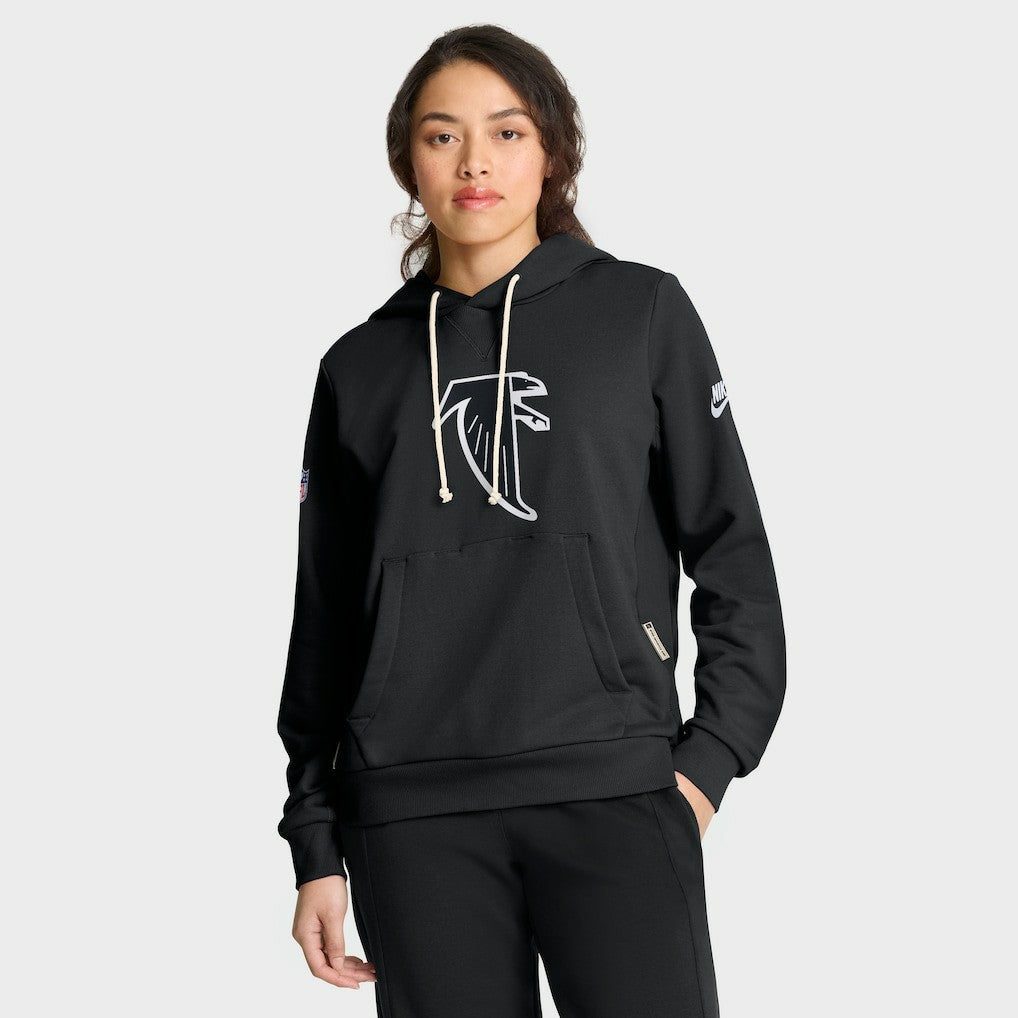 Atlanta Falcons Women's Throwback Sideline Standard Issue Dri-FIT Hoodie - Black - Nike