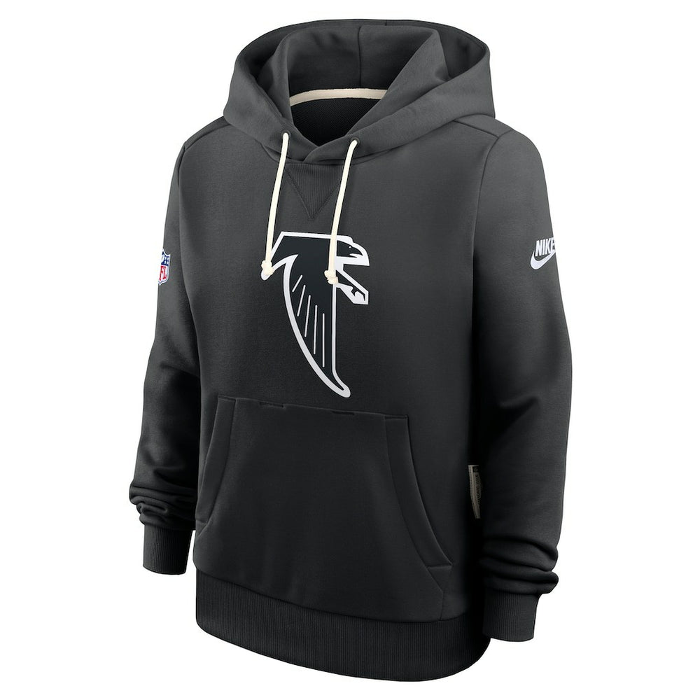 Atlanta Falcons Women's Throwback Sideline Standard Issue Dri-FIT Hoodie - Black - Nike