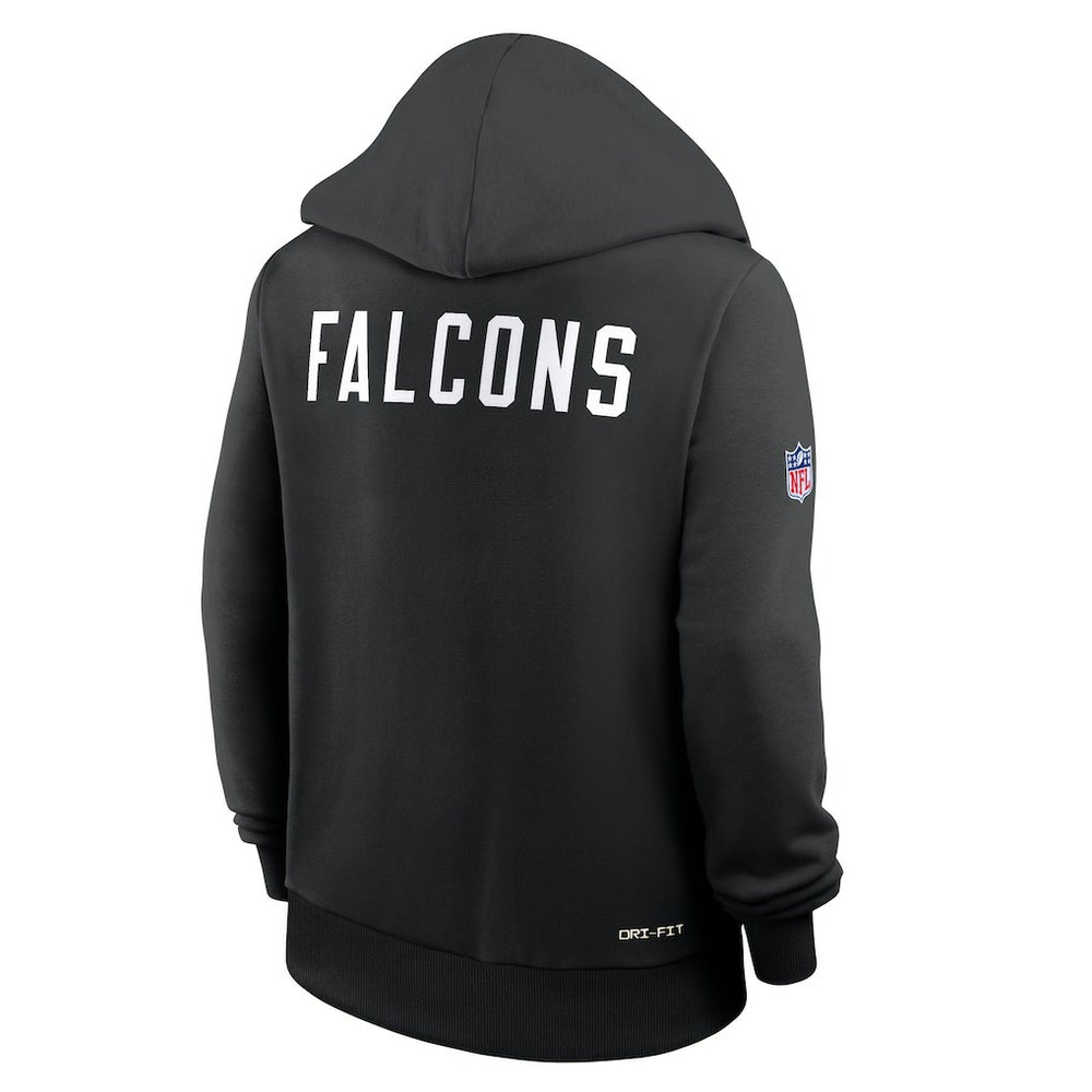 Atlanta Falcons Women's Throwback Sideline Standard Issue Dri-FIT Hoodie - Black - Nike
