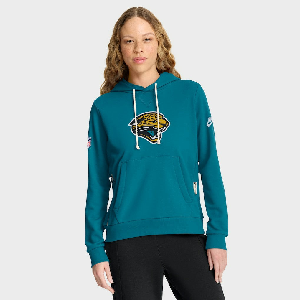 Jacksonville Jaguars Women's Throwback Sideline Standard Issue Dri-FIT Hoodie - Teal - Nike