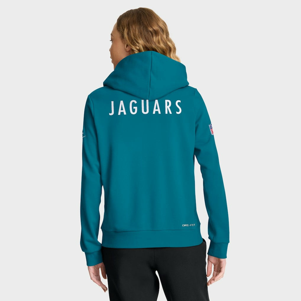 Jacksonville Jaguars Women's Throwback Sideline Standard Issue Dri-FIT Hoodie - Teal - Nike