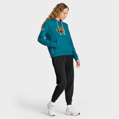 Jacksonville Jaguars Women's Throwback Sideline Standard Issue Dri-FIT Hoodie - Teal - Nike