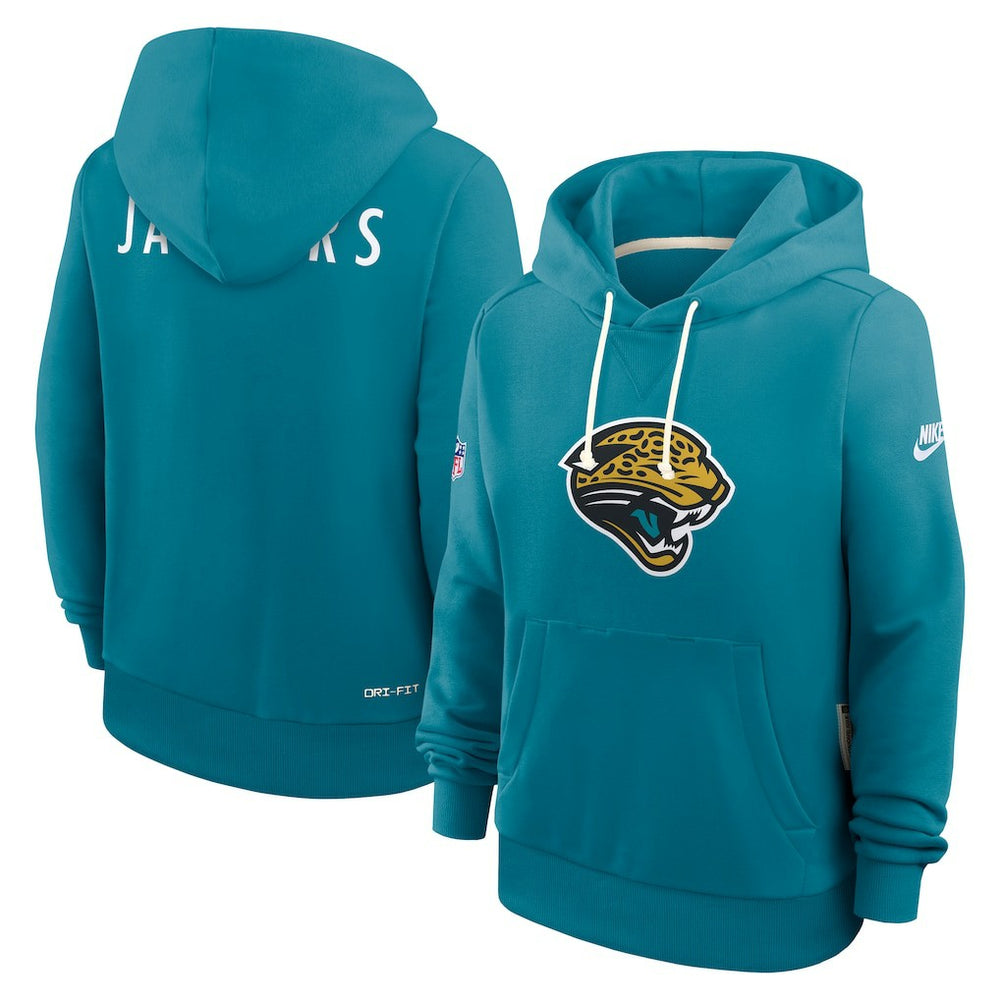 Jacksonville Jaguars Women's Throwback Sideline Standard Issue Dri-FIT Hoodie - Teal - Nike