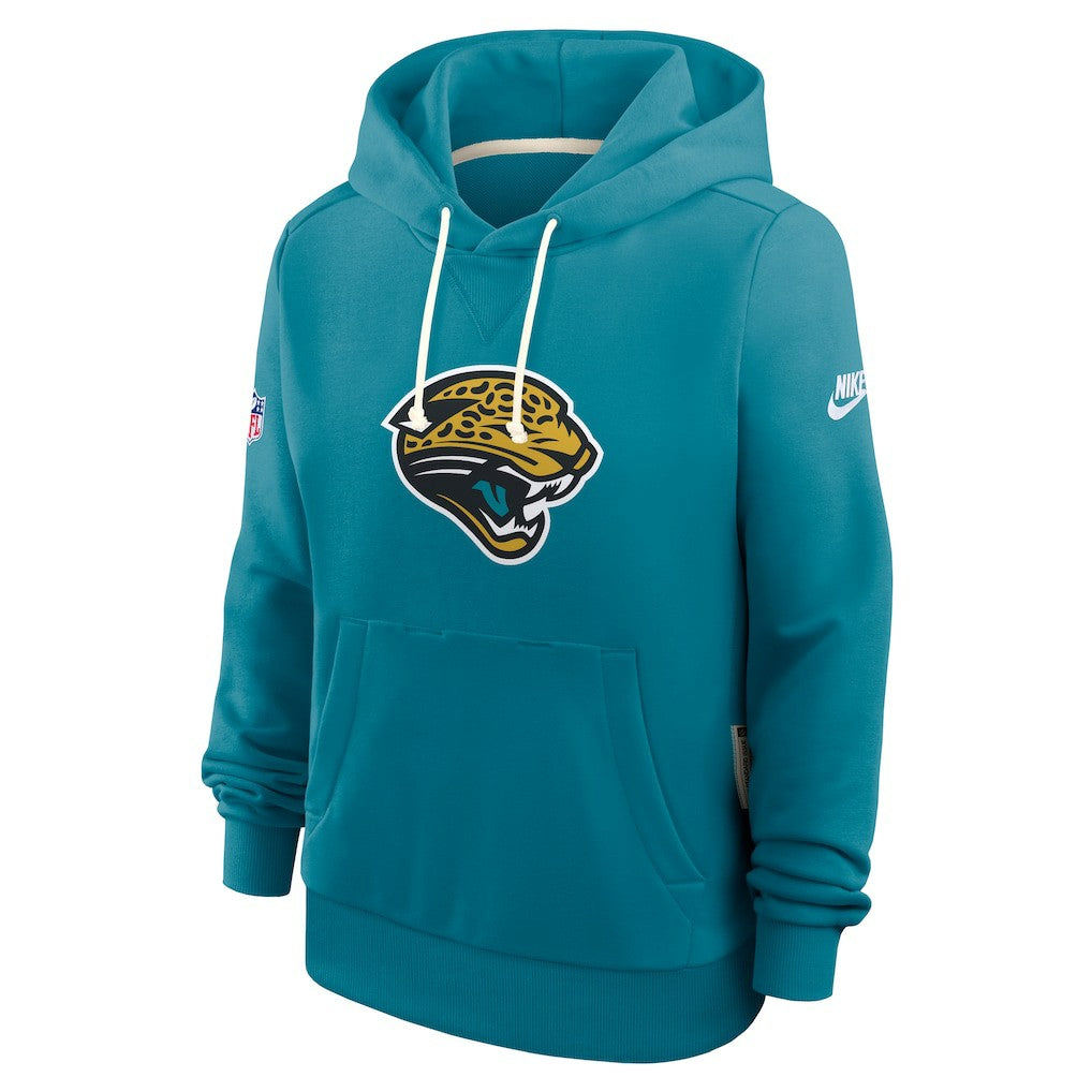 Jacksonville Jaguars Women's Throwback Sideline Standard Issue Dri-FIT Hoodie - Teal - Nike