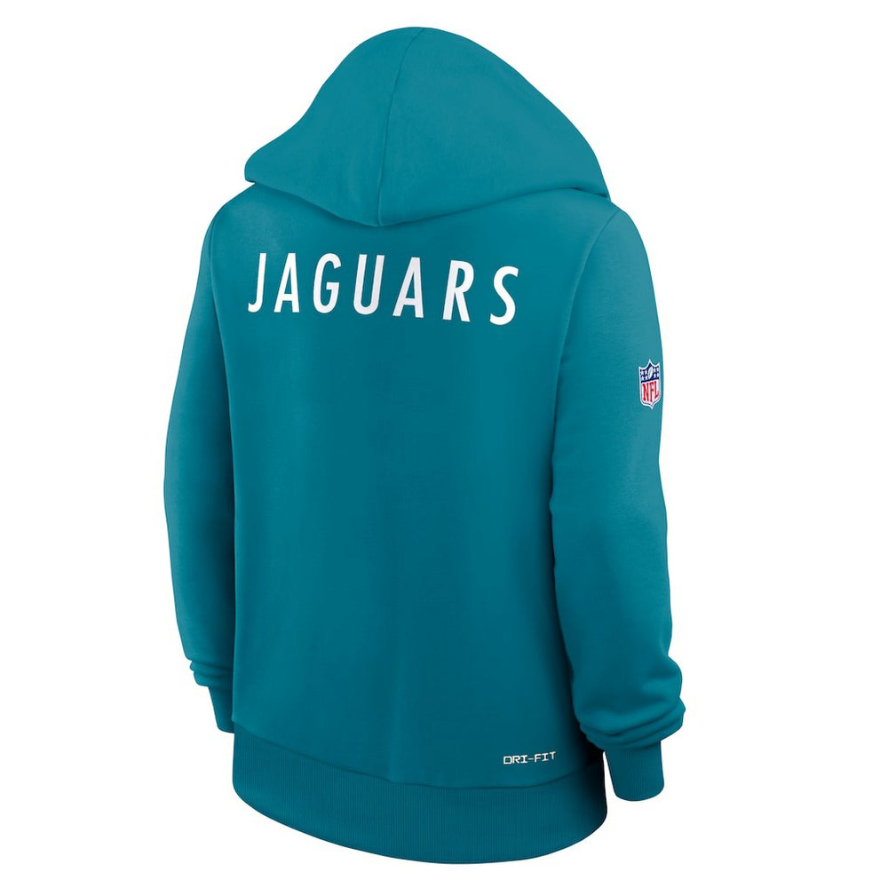 Jacksonville Jaguars Women's Throwback Sideline Standard Issue Dri-FIT Hoodie - Teal - Nike
