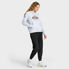 Cleveland Browns Women's Throwback Sideline Standard Issue Dri-FIT Hoodie - White - Nike