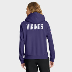 Minnesota Vikings Women's Throwback Sideline Standard Issue Dri-FIT Hoodie - Purple - Nike