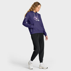 Minnesota Vikings Women's Throwback Sideline Standard Issue Dri-FIT Hoodie - Purple - Nike