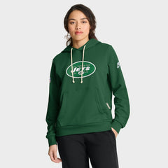 New York Jets Women's Throwback Sideline Standard Issue Dri-FIT Hoodie - Kelly Green - Nike