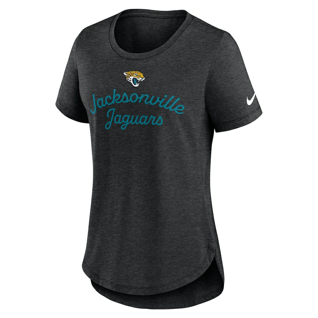 Jacksonville Jaguars Women's Script Tri-Blend T-Shirt - Black - Nike