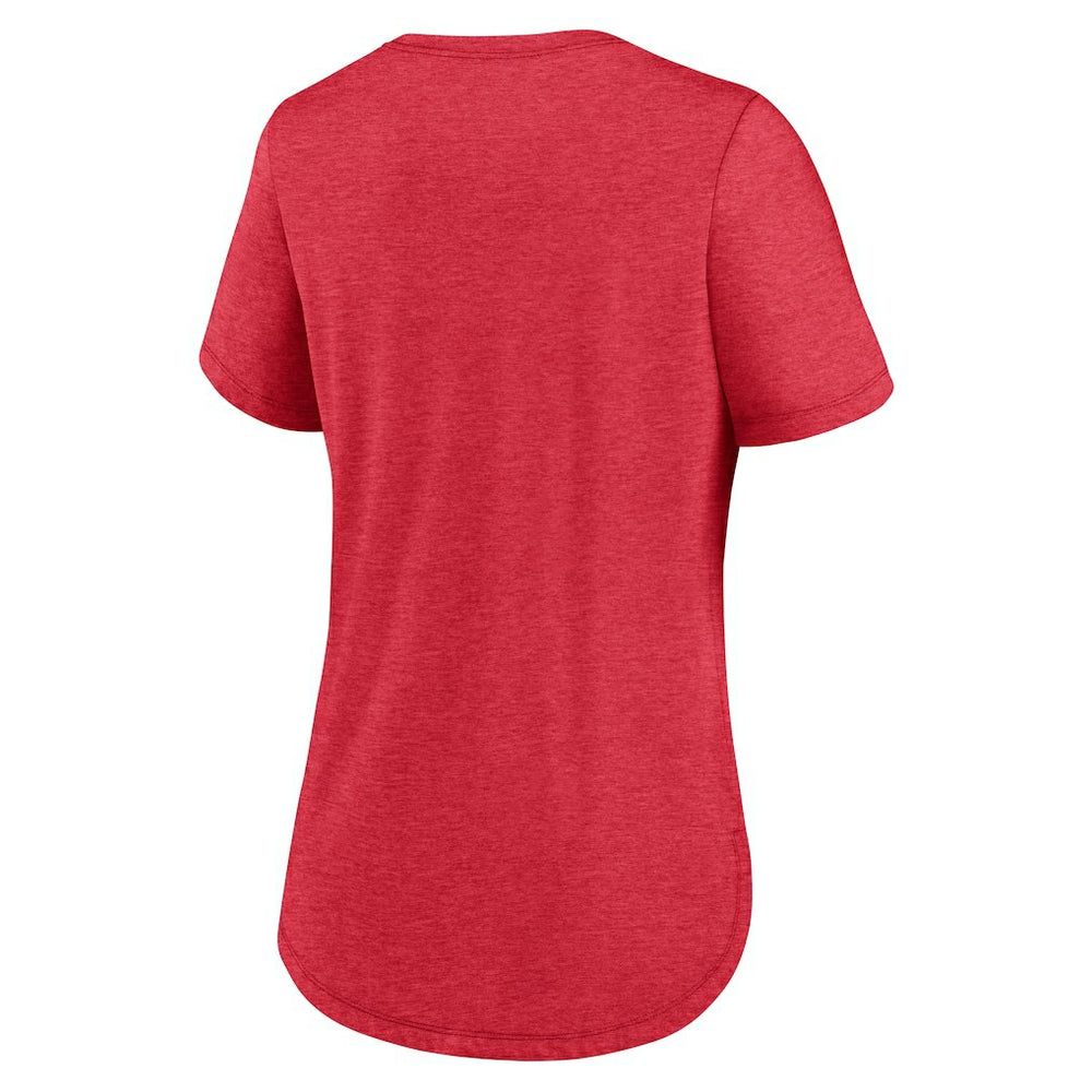 San Francisco 49ers Women's Script Tri-Blend T-Shirt - Scarlet - Nike