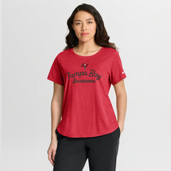 Tampa Bay Buccaneers Women's Script Tri-Blend T-Shirt - Red - Nike