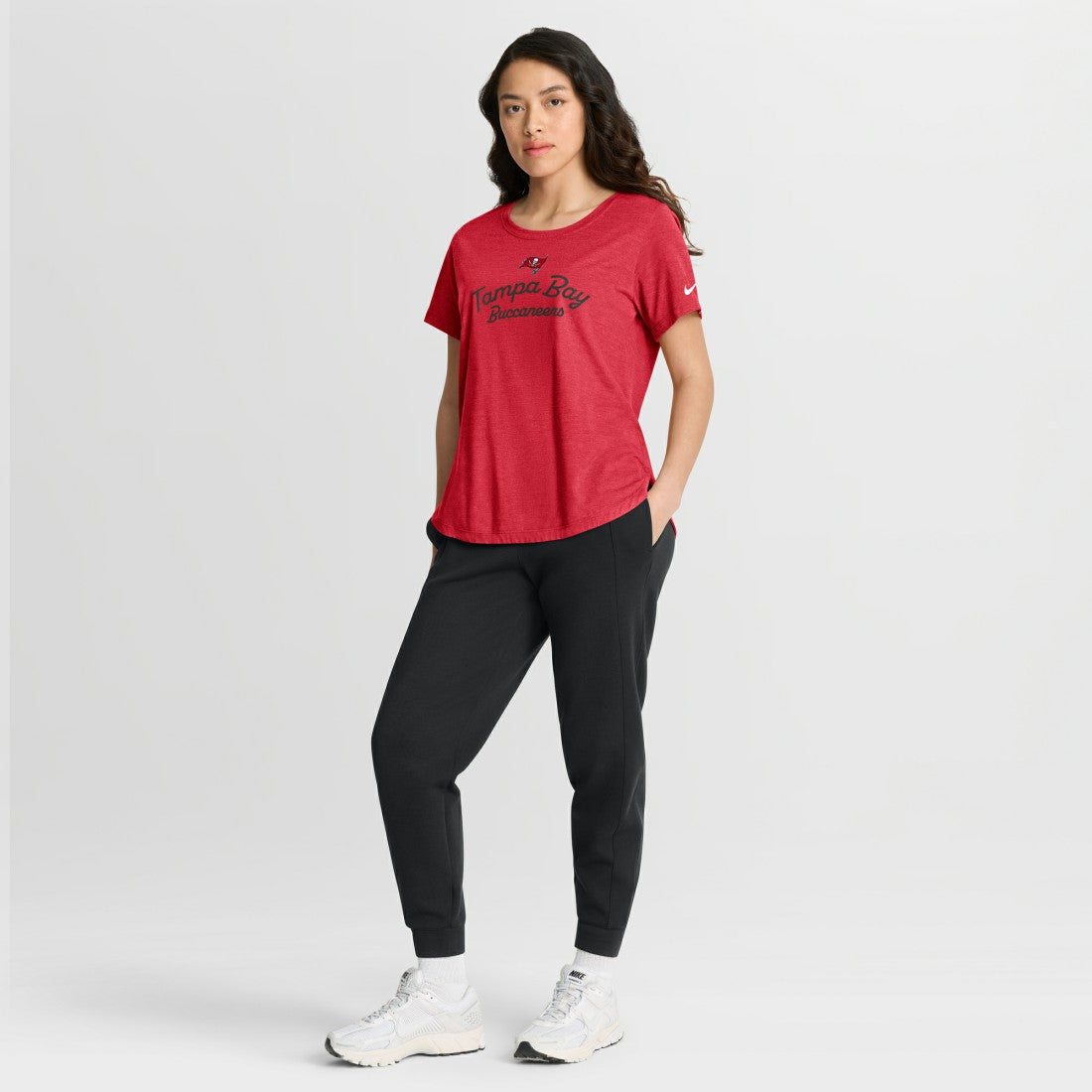 Tampa Bay Buccaneers Women's Script Tri-Blend T-Shirt - Red - Nike