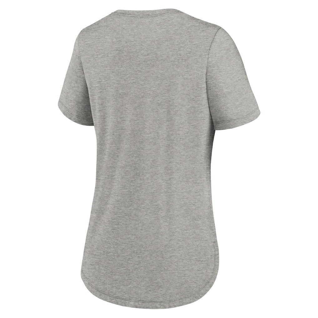 Cleveland Browns Women's Script Tri-Blend T-Shirt - Gray - Nike