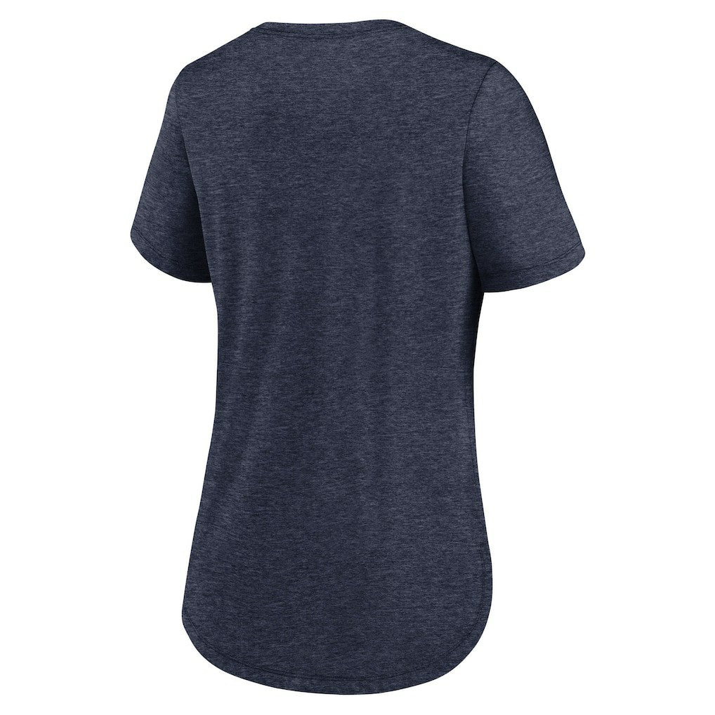 Dallas Cowboys Women's Script Tri-Blend T-Shirt - Heather Navy - Nike