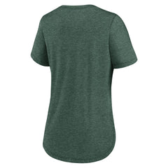 Green Bay Packers Women's Script Tri-Blend T-Shirt - Green - Nike