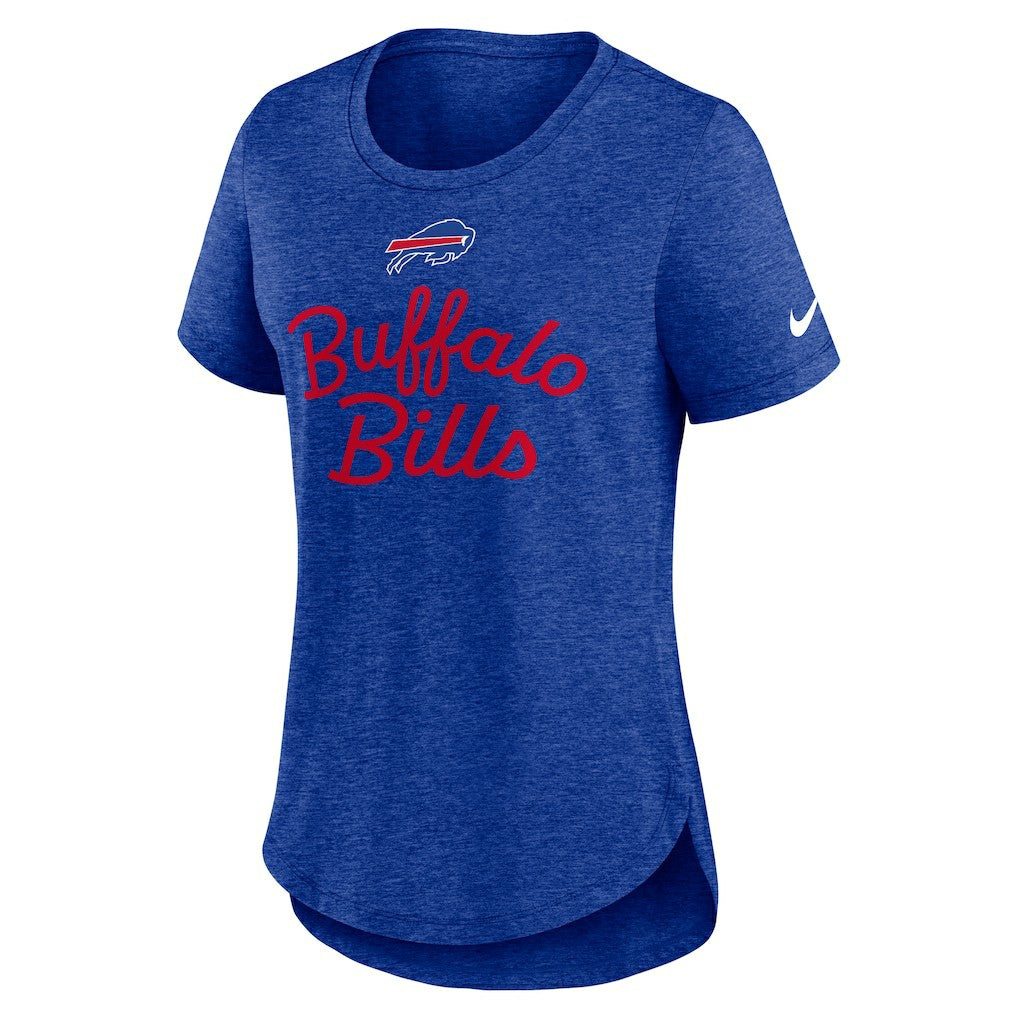Buffalo Bills Women's Script Tri-Blend T-Shirt - Royal - Nike