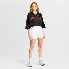 Cincinnati Bengals Women's Primetime Cropped Mesh Dri-FIT Fashion Jersey - Black - Nike