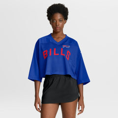 Buffalo Bills Women's Primetime Cropped Mesh Dri-FIT Fashion Jersey - Royal - Nike