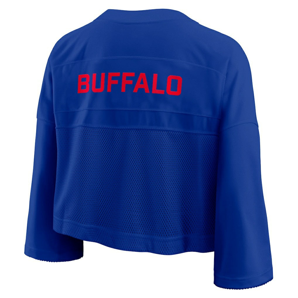 Buffalo Bills Women's Primetime Cropped Mesh Dri-FIT Fashion Jersey - Royal - Nike