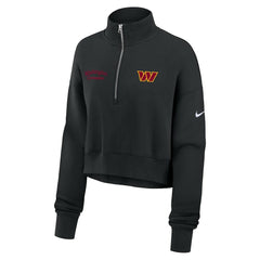 Washington Commanders Women's Primetime Phoenix Half-Zip Sweatshirt - Black - Nike