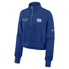 New York Giants Women's Primetime Phoenix Half-Zip Sweatshirt - Royal - Nike