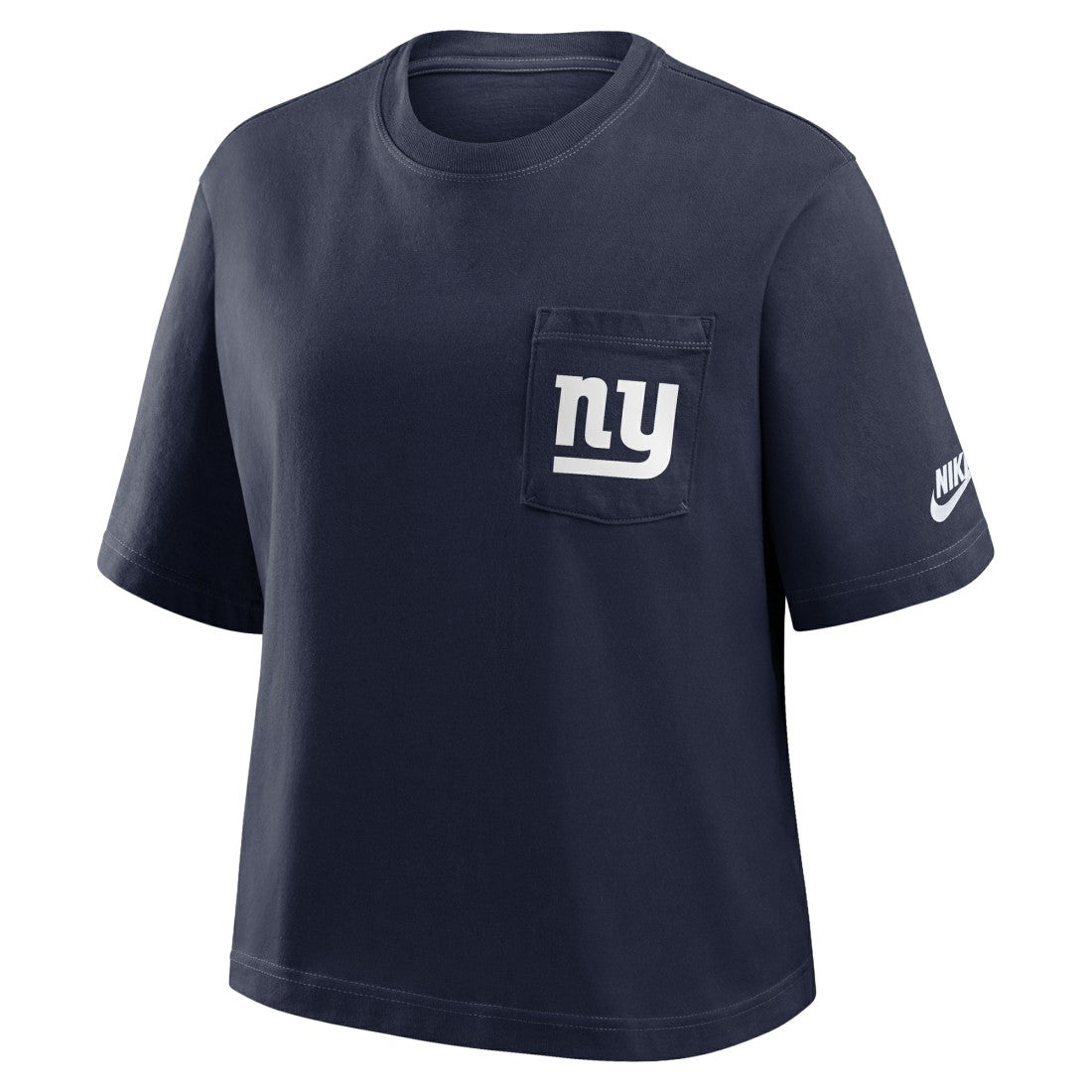 New York Giants Women's Rewind Pocket Boxy T-Shirt - Royal - Nike