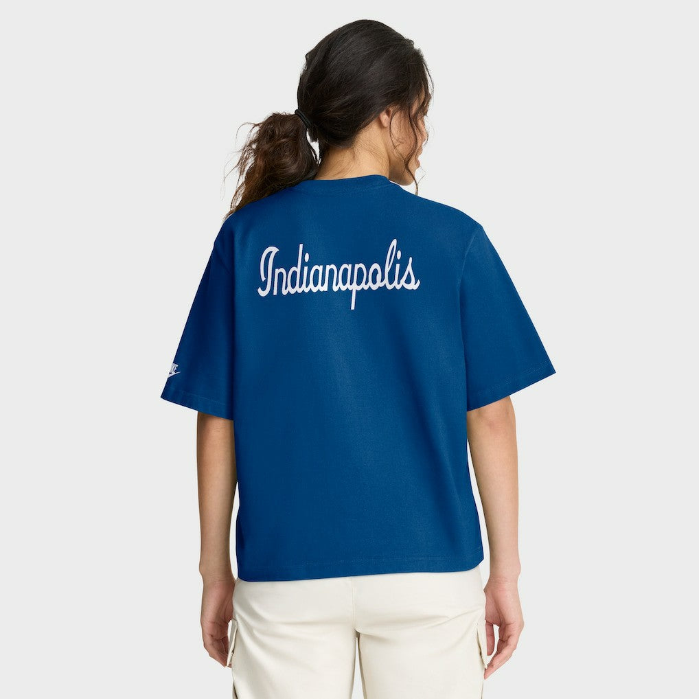 Indianapolis Colts Women's Rewind Pocket Boxy T-Shirt - Royal - Nike