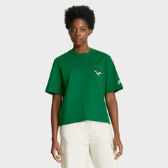 Philadelphia Eagles Women's Rewind Pocket Boxy T-Shirt - Kelly Green - Nike