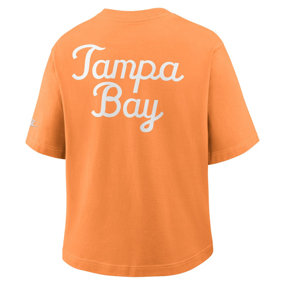 Tampa Bay Buccaneers Women's Rewind Pocket Boxy T-Shirt - Orange - Nike