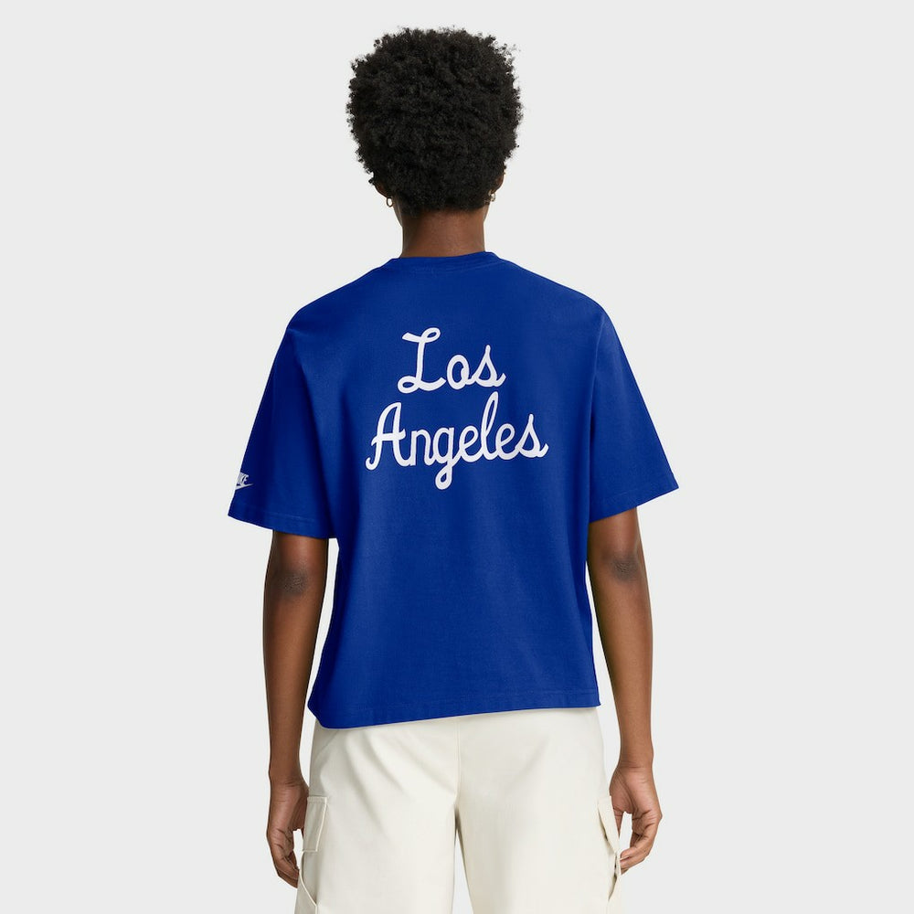 Los Angeles Rams Women's Rewind Pocket Boxy T-Shirt - Royal - Nike