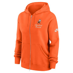Cleveland Browns Women's Phoenix Rewind Full-Zip Hoodie - Orange - Nike