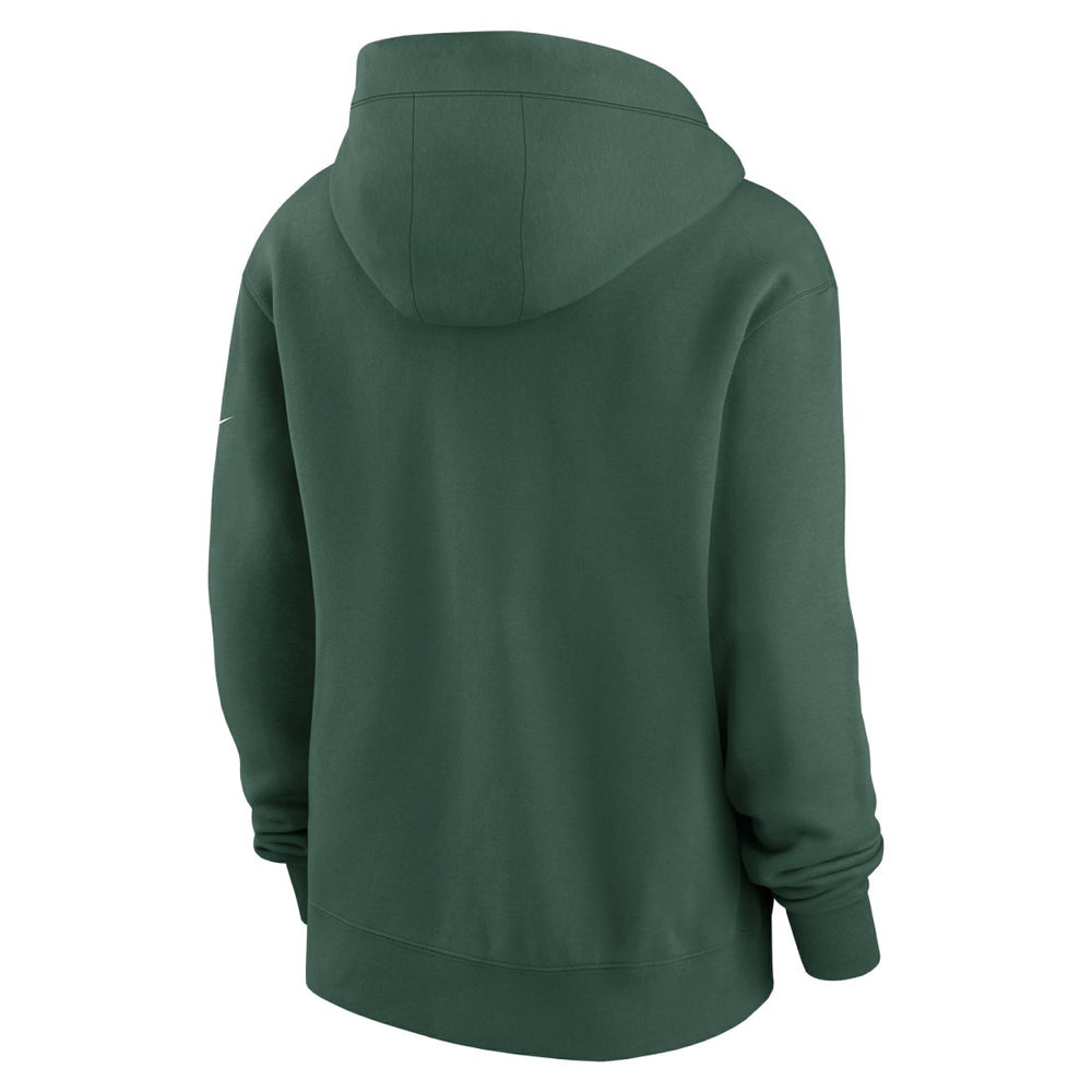 Green Bay Packers Women's Phoenix Rewind Full-Zip Hoodie - Green - Nike