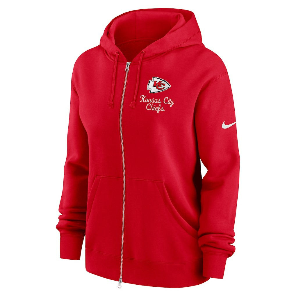 Kansas City Chiefs Women's Phoenix Rewind Full-Zip Hoodie - Red - Nike