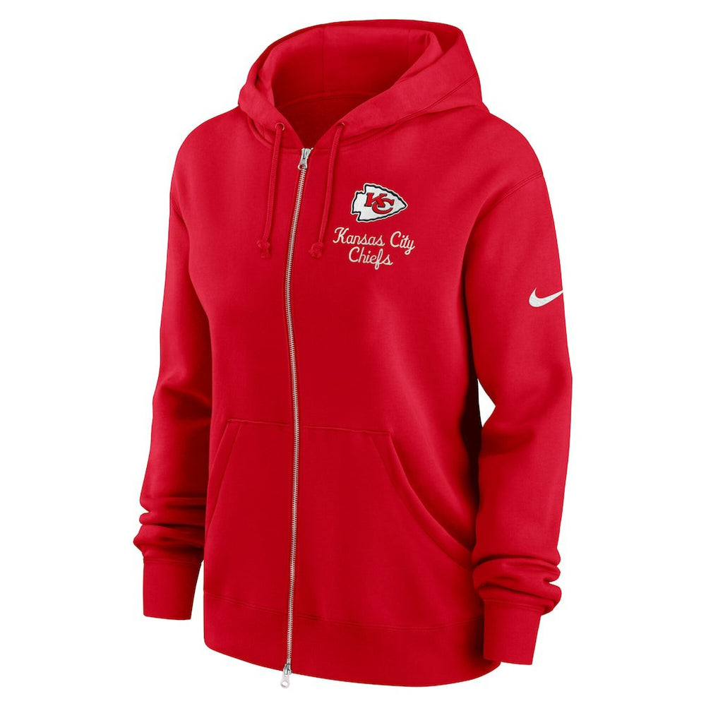 Kansas City Chiefs Women's Phoenix Rewind Full-Zip Hoodie - Red - Nike