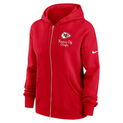 Kansas City Chiefs Women's Phoenix Rewind Full-Zip Hoodie - Red - Nike