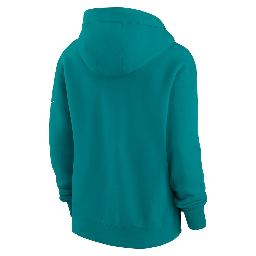 Miami Dolphins Women's Phoenix Rewind Full-Zip Hoodie - Aqua - Nike