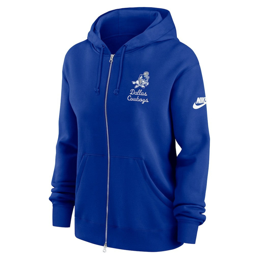 Dallas Cowboys Women's Phoenix Rewind Full-Zip Hoodie - Navy - Nike