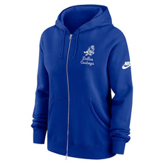 Dallas Cowboys Women's Phoenix Rewind Full-Zip Hoodie - Navy - Nike