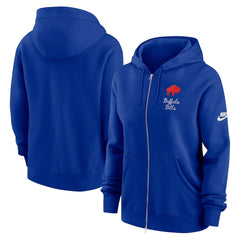 Buffalo Bills Women's Phoenix Rewind Full-Zip Hoodie - Royal - Nike