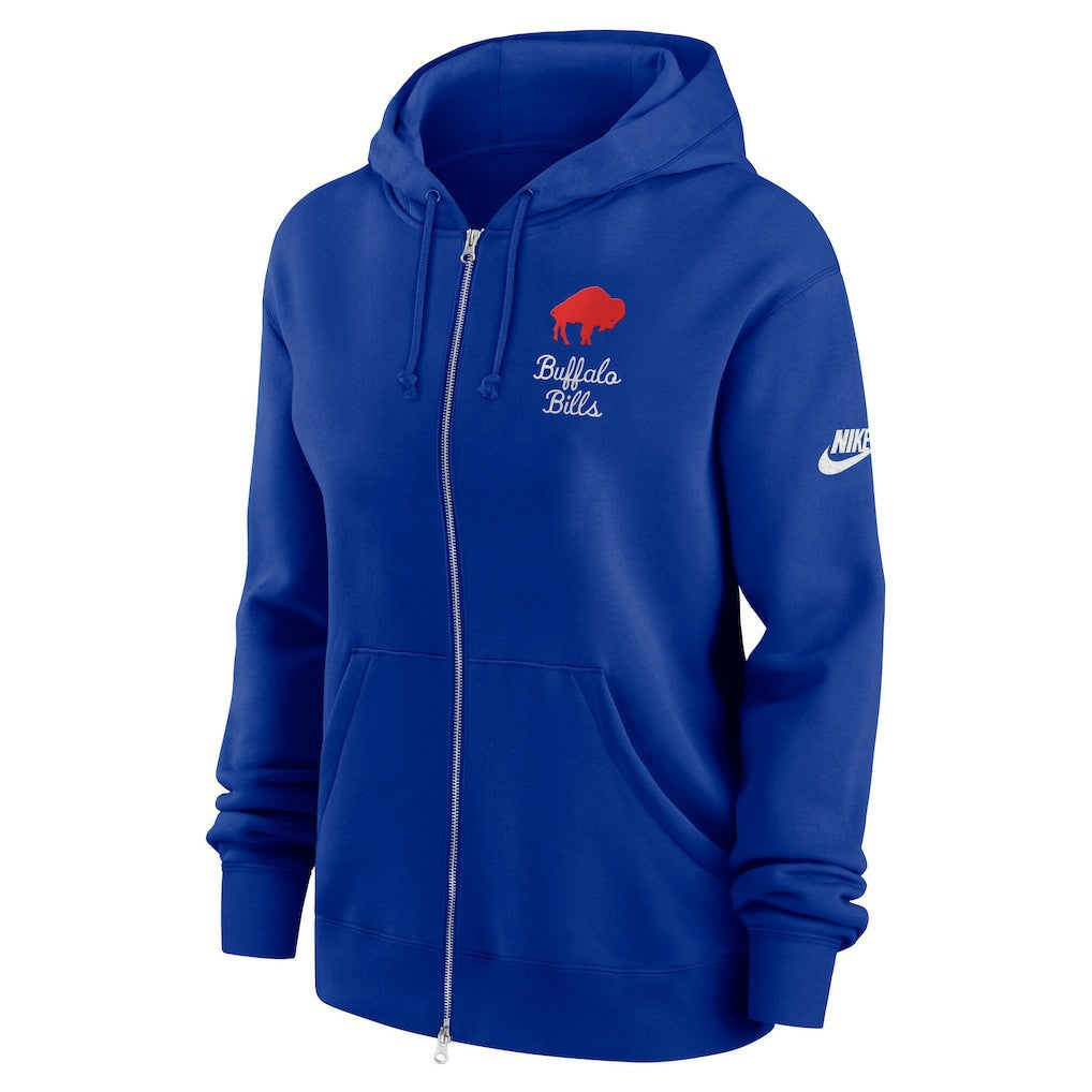 Buffalo Bills Women's Phoenix Rewind Full-Zip Hoodie - Royal - Nike