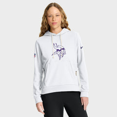 Minnesota Vikings Women's Alternate Logo Sideline Standard Issue Dri-FIT Hoodie - White - Nike