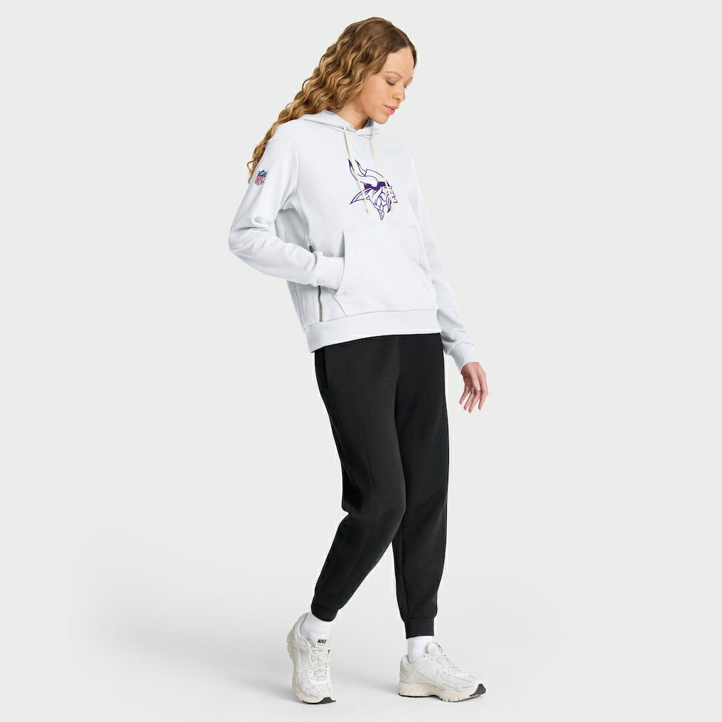 Minnesota Vikings Women's Alternate Logo Sideline Standard Issue Dri-FIT Hoodie - White - Nike