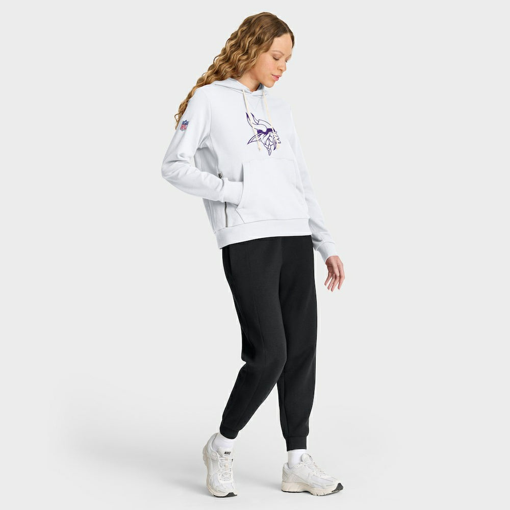 Minnesota Vikings Women's Alternate Logo Sideline Standard Issue Dri-FIT Hoodie - White - Nike