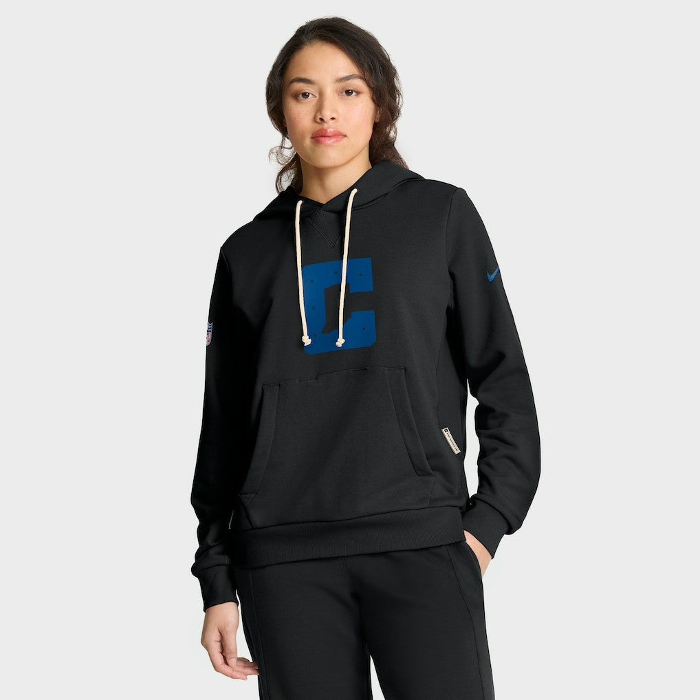 Indianapolis Colts Women's Alternate Logo Sideline Standard Issue Dri-FIT Hoodie - Black - Nike