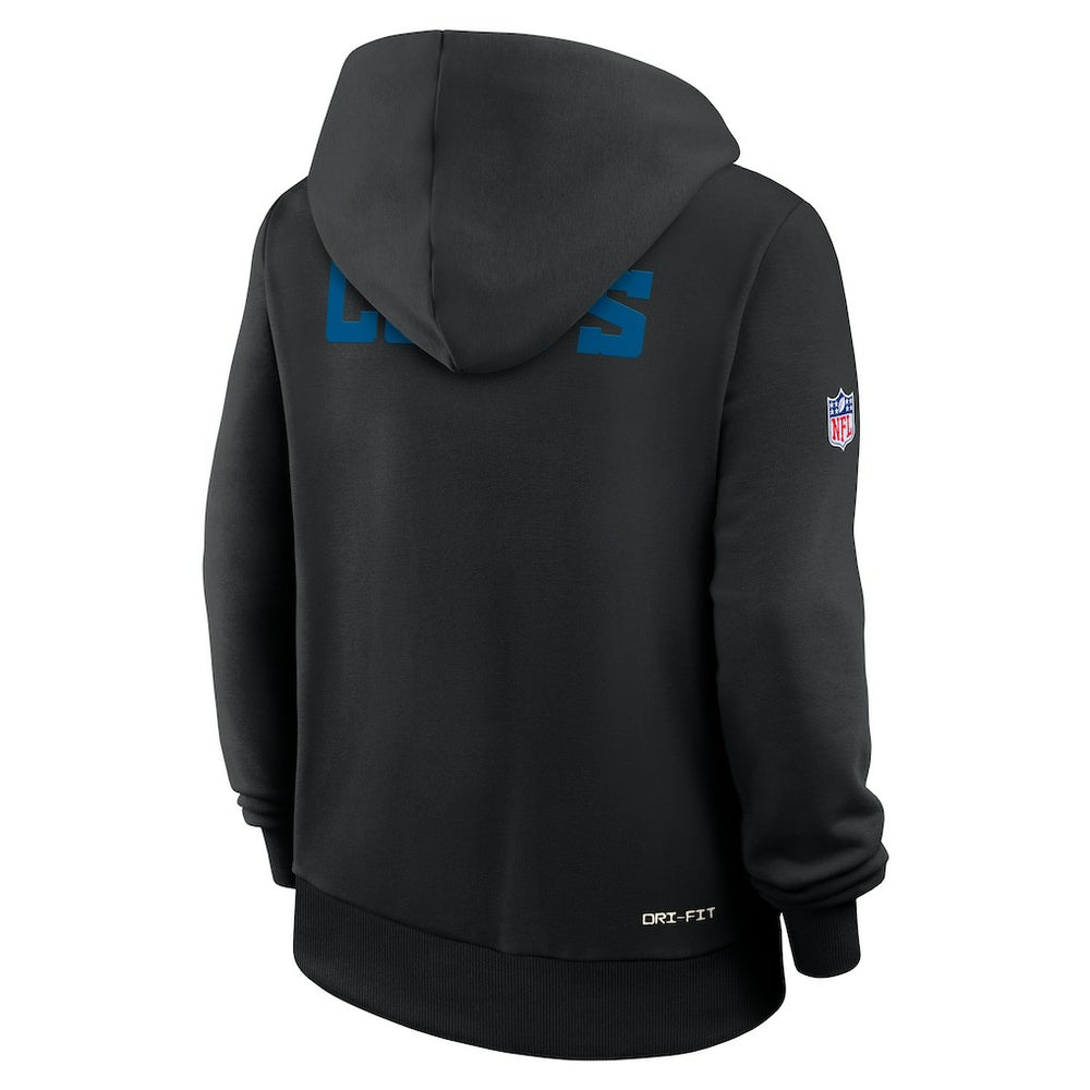 Indianapolis Colts Women's Alternate Logo Sideline Standard Issue Dri-FIT Hoodie - Black - Nike
